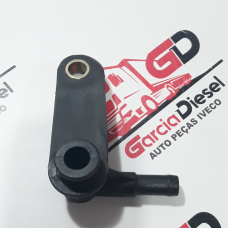 Conexao Flangeada Tubo Lubrificacao Turbina Motor Daily 2.8 Original Iveco